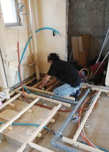 左近山団地リノベーション　配管一新