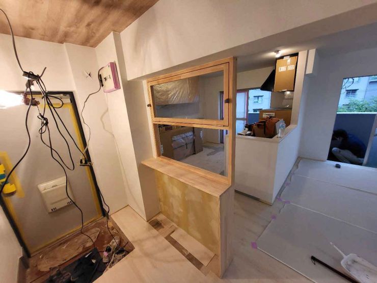 左近山リノベーション オリジナル室内窓製作 左近山リノベーション オリジナル室内窓製作