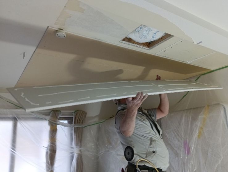 自宅の防音工事 その3 寝室1 工事中 自宅の防音工事 その3 寝室1 工事中