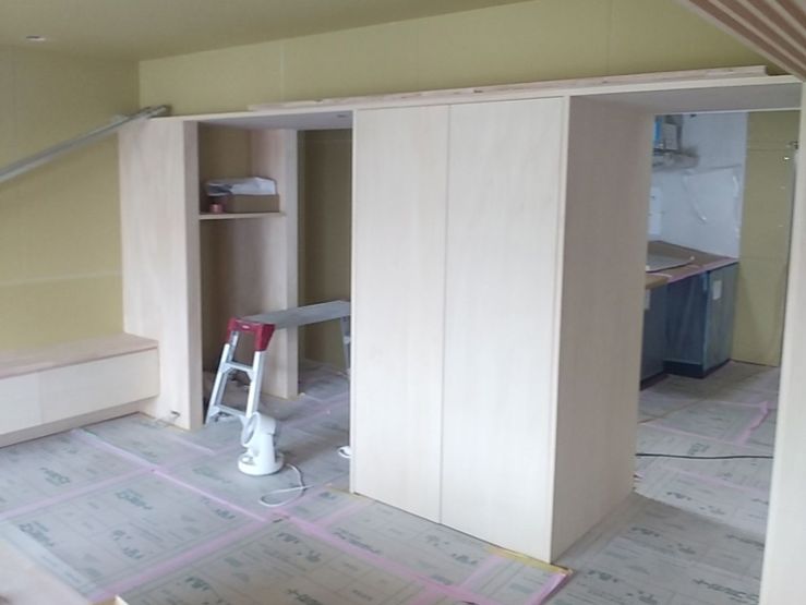 マンションリノベーション　工事中　２