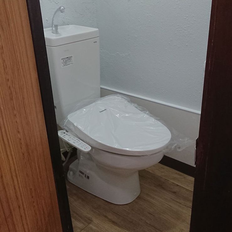 洋式トイレ設置完了