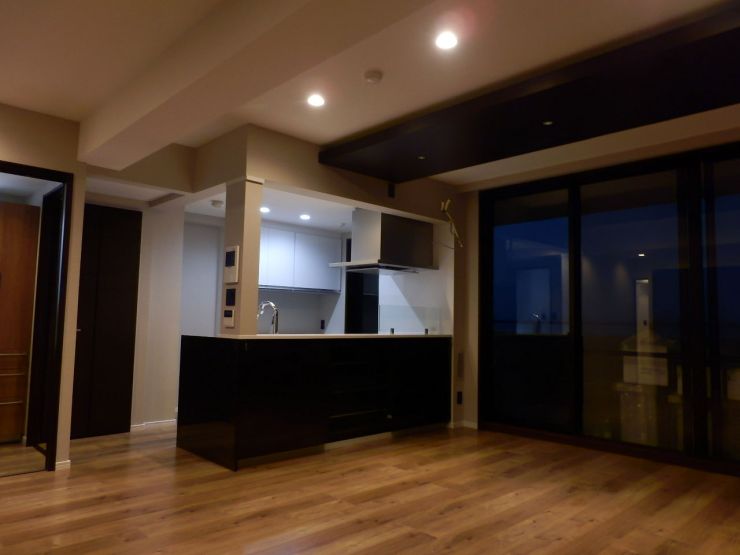 開放的なキッチンからも子供部屋の様子が見えます