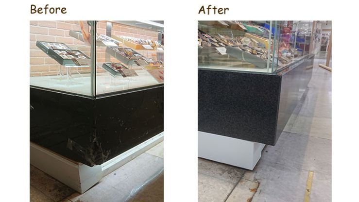 ショーケース修繕